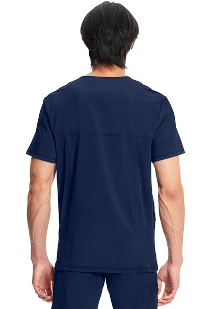 Classics CK900A Men's V-Neck Top Navy Model Image Back | Infinity