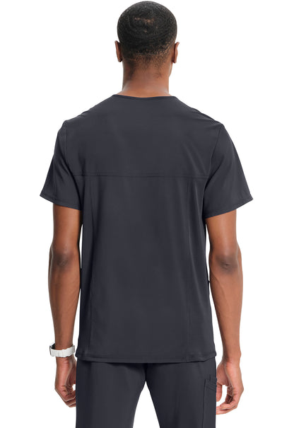 Classics CK900A Men's V-Neck Top Pewter Model Image Back | Infinity