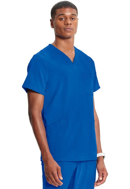 Classics CK900A Men's V-Neck Top Royal Model Image Left Side | Infinity