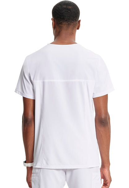 Classics CK900A Men's V-Neck Top White Model Image Back | Infinity