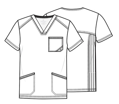 Infinity CK900A Men's V-Neck Scrub Top Pewter