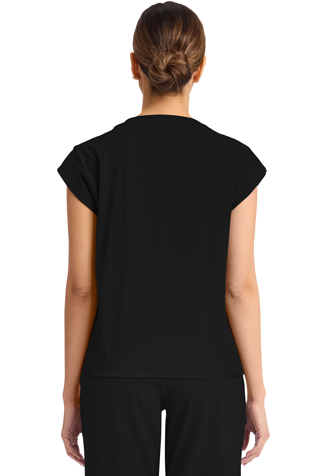 Achieve CK936 Women's 1 Pocket Crew Neck Top Black Image 4