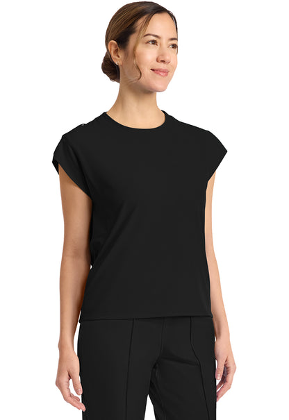 Achieve CK936 Women's 1 Pocket Crew Neck Top Black Image 5