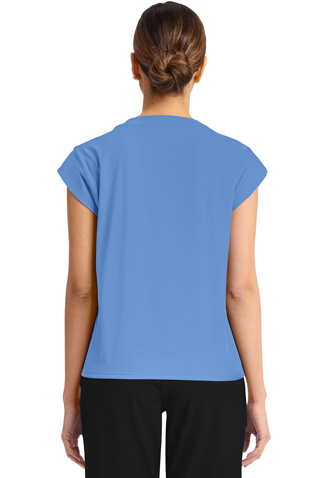 Achieve CK936 Women's 1 Pocket Crew Neck Top Ciel Image 4