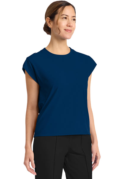 Achieve CK936 Women's 1 Pocket Crew Neck Top Navy Image 5