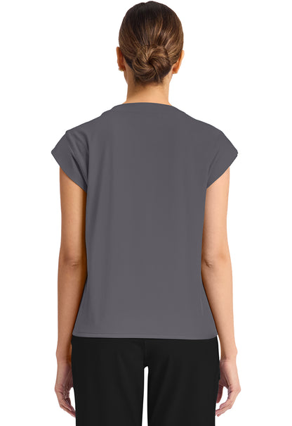 Achieve CK936 Women's 1 Pocket Crew Neck Top Pewter Image 4