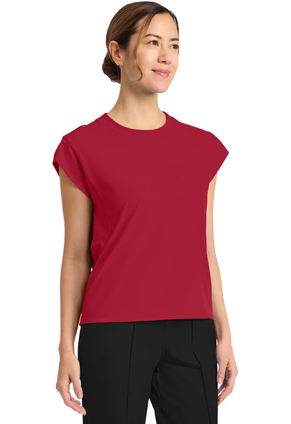 Achieve CK936 Women's 1 Pocket Crew Neck Top Red Image 5