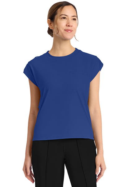 Achieve CK936 Women's 1 Pocket Crew Neck Top Royal Image 1