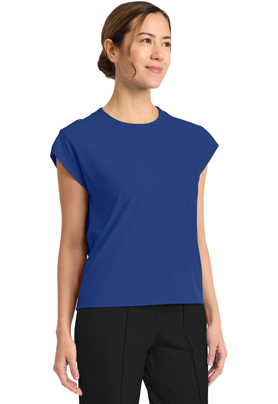 Achieve CK936 Women's 1 Pocket Crew Neck Top Royal Image 5