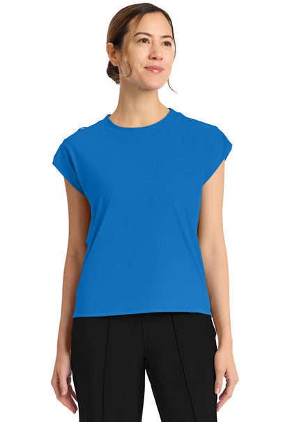 Achieve CK936 Women's 1 Pocket Crew Neck Top True blue Image 1