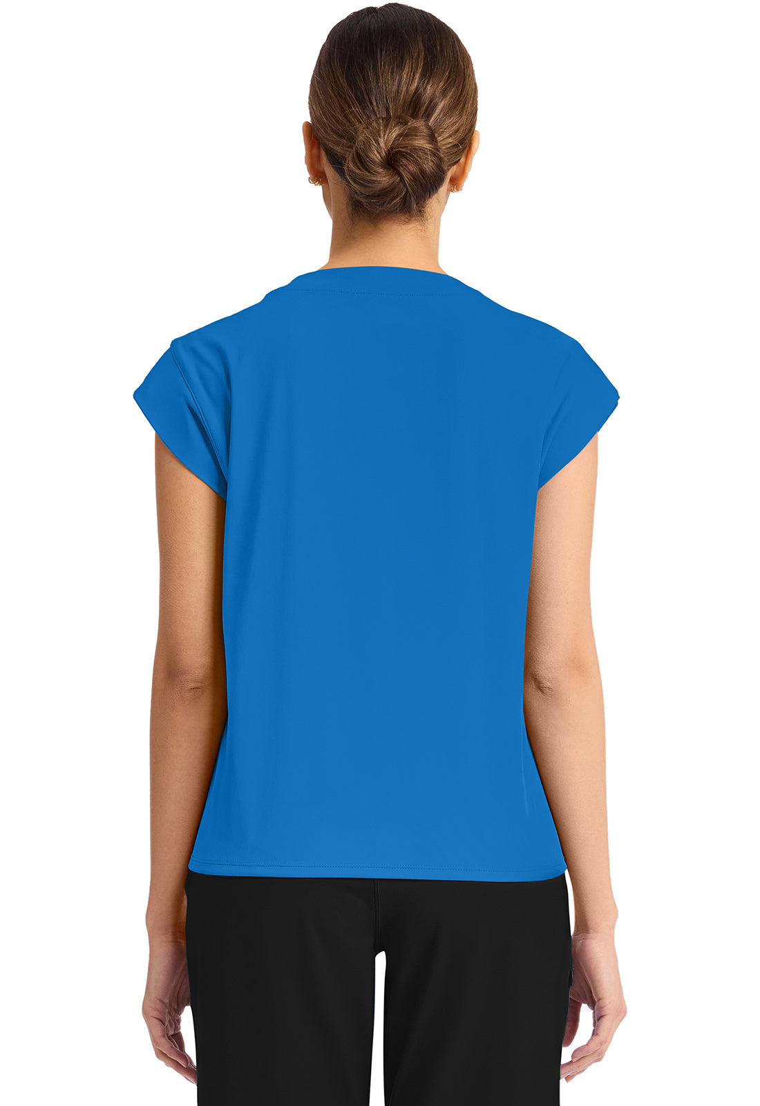 Achieve CK936 Women's 1 Pocket Crew Neck Top True blue Image 4