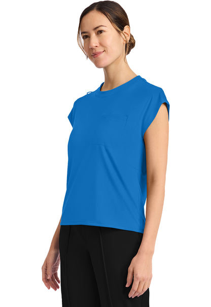 Achieve CK936 Women's 1 Pocket Crew Neck Top True blue Image 3