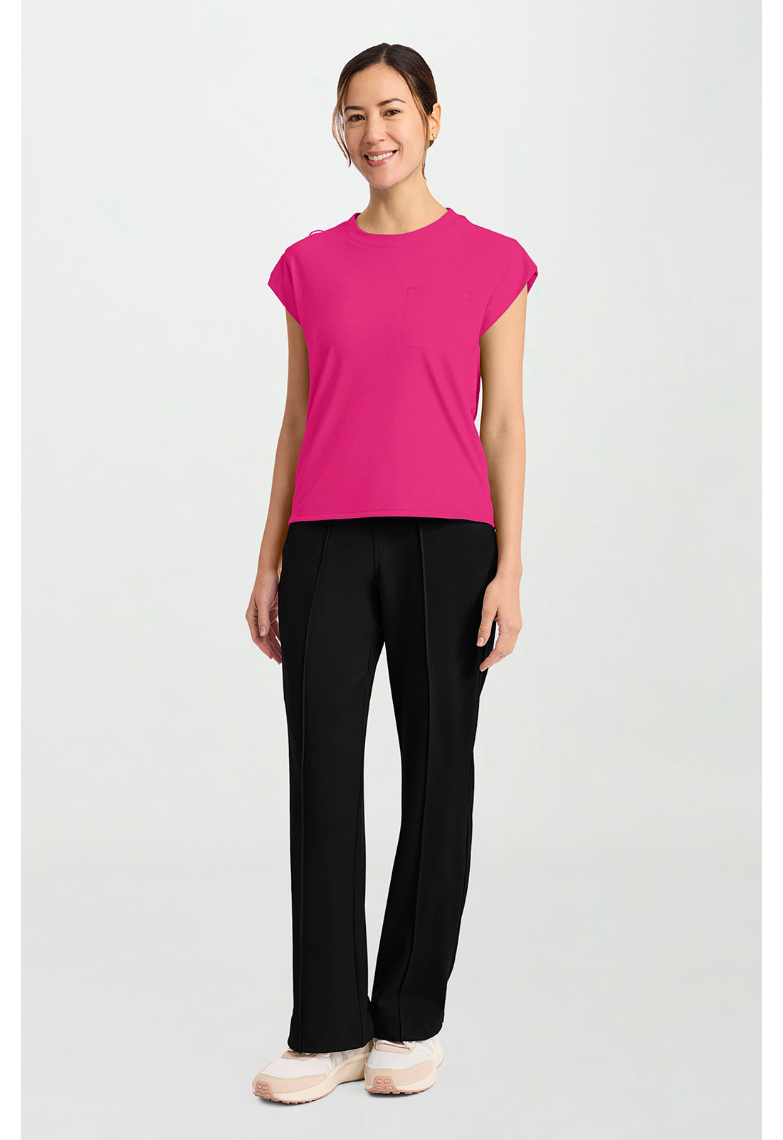 Achieve CK936 Women's 1-Pocket Crew Neck Scrub Top image 2