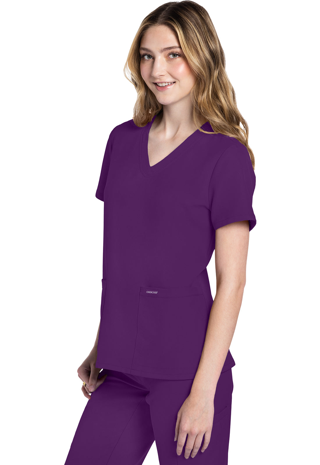 Originals Ultra CK953A V-Neck Top Eggplant