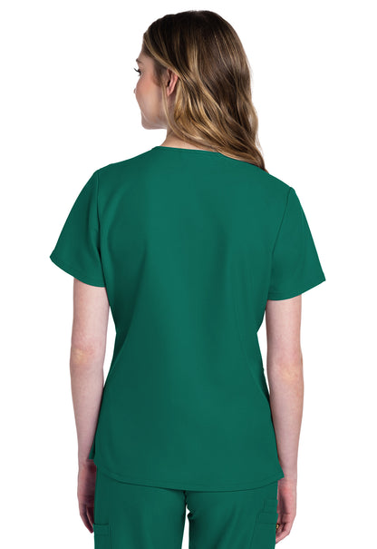 Originals Ultra CK953A V-Neck Top Hunter Green Model Image Back | Cherokee