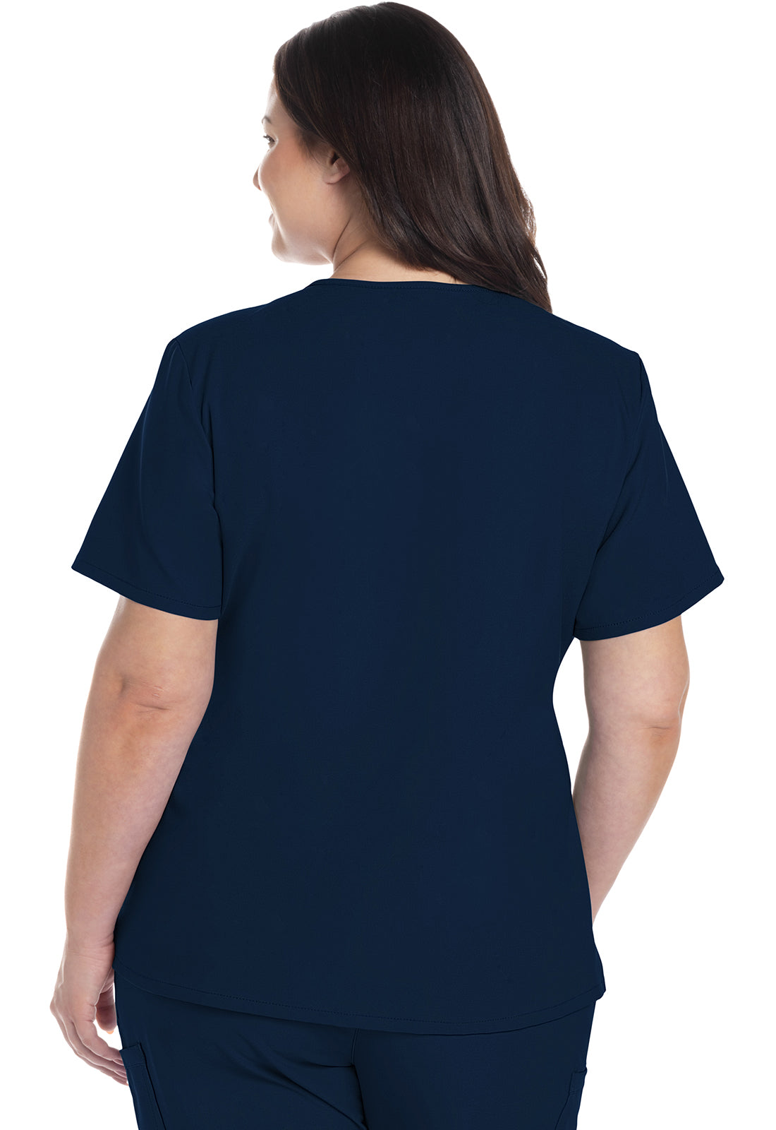 Originals Ultra CK953A V-Neck Top Navy Model Image Back | Cherokee