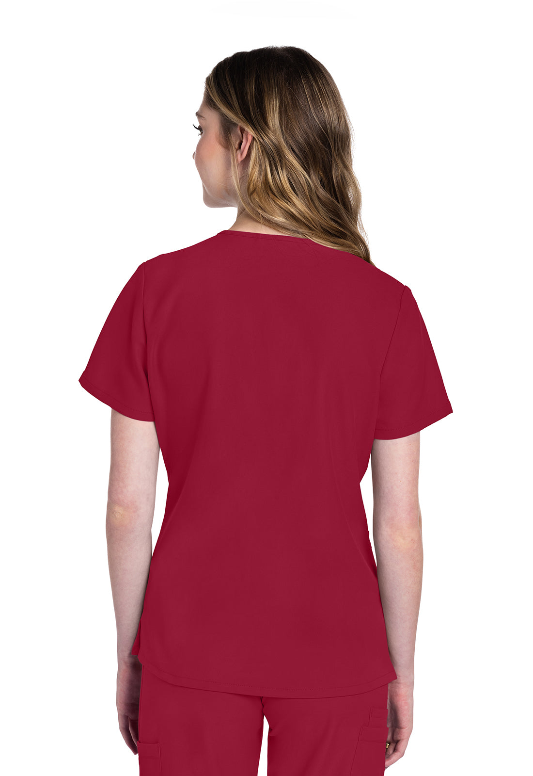 Originals Ultra CK953A V-Neck Top RED Model Image Back | Cherokee