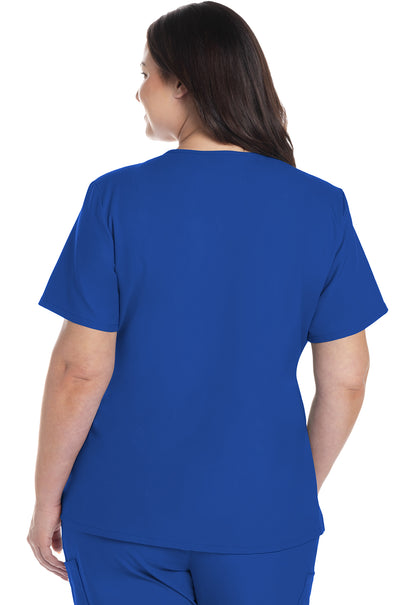 Originals Ultra CK953A V-Neck Top Royal Model Image Back | Cherokee