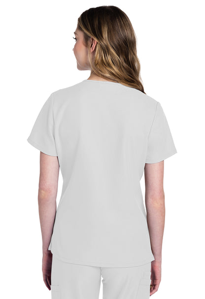 Originals Ultra CK953A V-Neck Top White Model Image Back | Cherokee