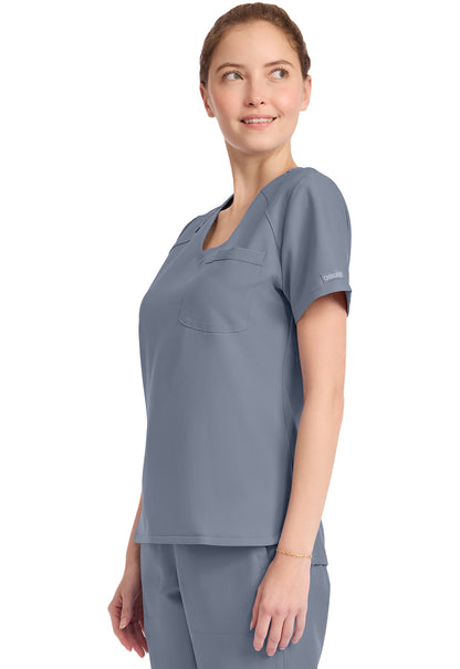 Originals Ultra CK954A Women's Tuck-in V-Neck Top Grey Image
