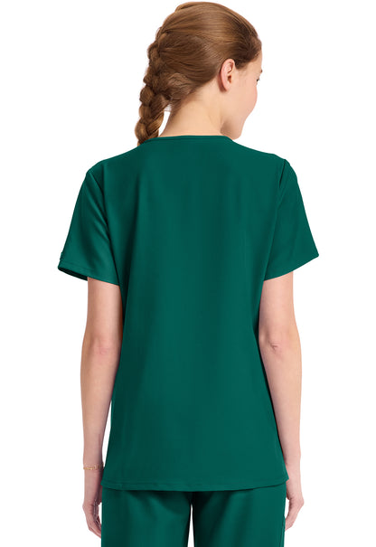 Originals Ultra CK954A Women's Tuck-in V-Neck Top Hunter Green Image