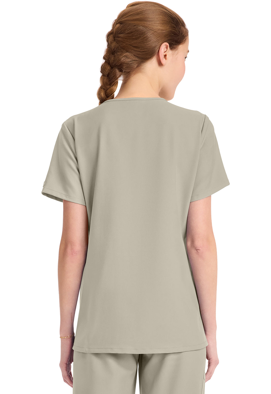 Originals Ultra CK954A Women's Tuck-in V-Neck Top Khaki Image