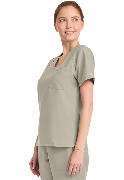 Originals Ultra CK954A Women's Tuck-in V-Neck Top Khaki Image