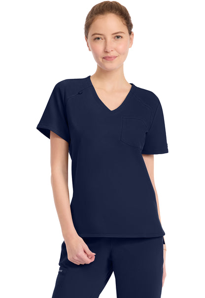 Workwear Originals Ultra CK954A Women's Tuck-in V-Neck Scrub Top Navy