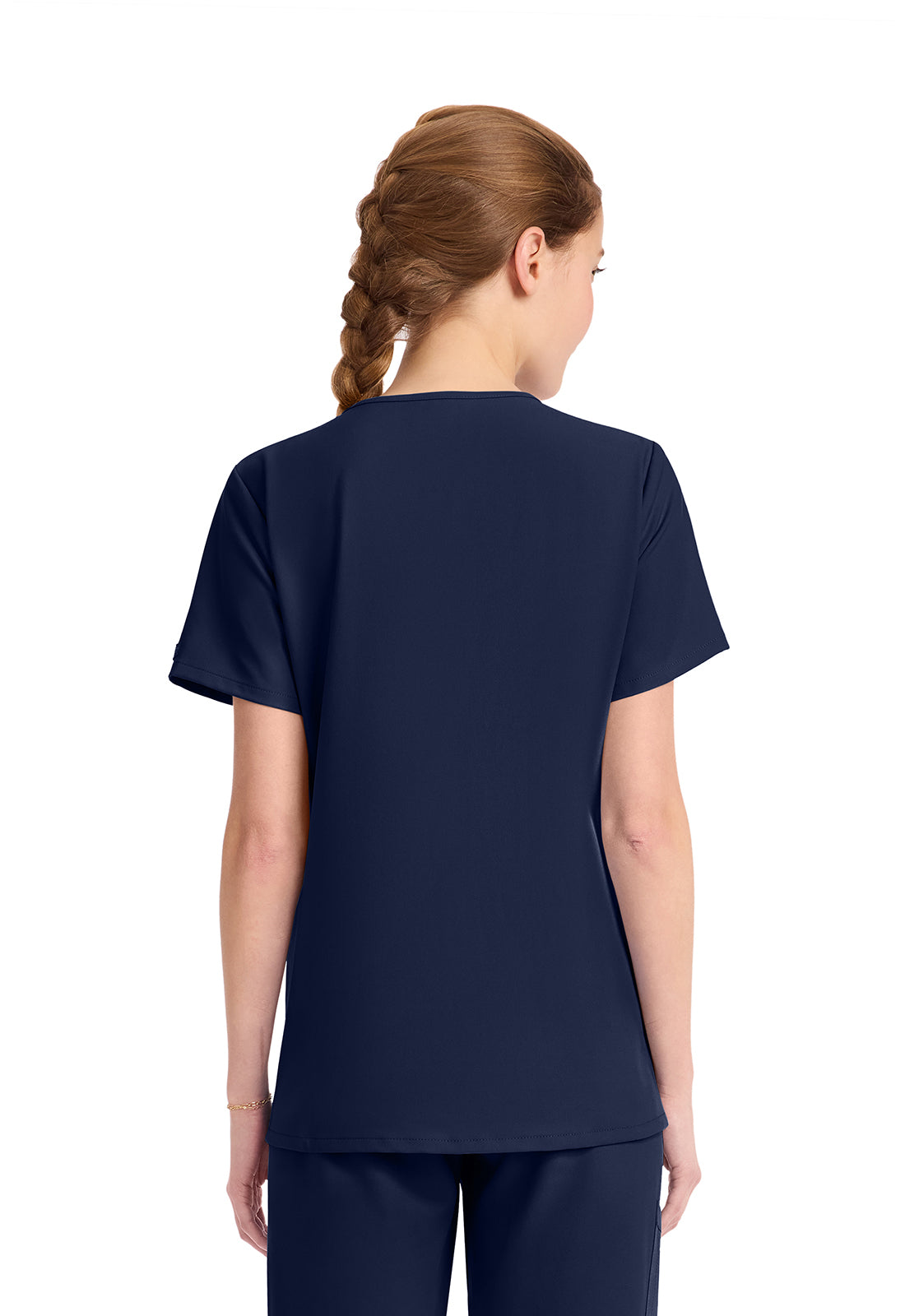 Workwear Originals Ultra CK954A Women's Tuck-in V-Neck Scrub Top Navy