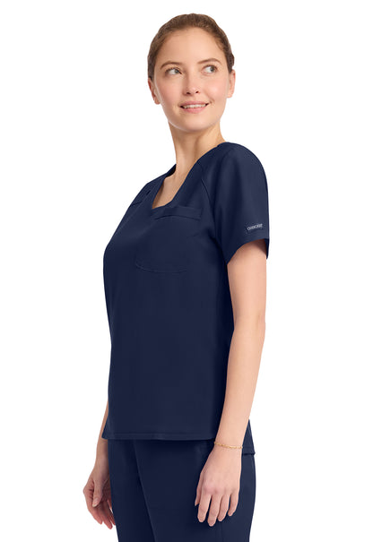 Workwear Originals Ultra CK954A Women's Tuck-in V-Neck Scrub Top Navy