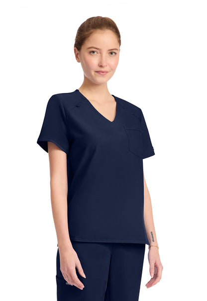 Workwear Originals Ultra CK954A Women's Tuck-in V-Neck Scrub Top Navy