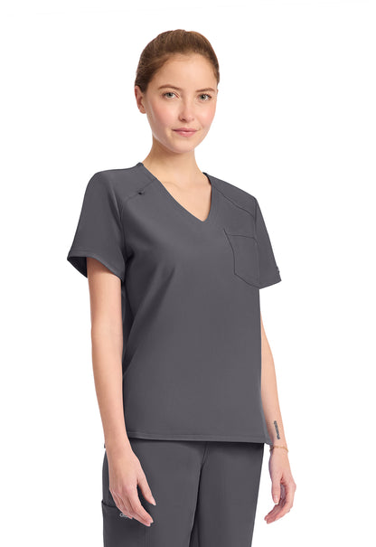 Originals Ultra CK954A Women's Tuck-in V-Neck Top Pewter