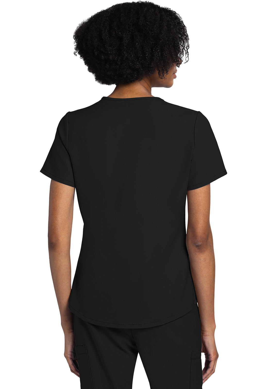 Originals Ultra CK961A V-Neck Top Black Model Image Back | Cherokee