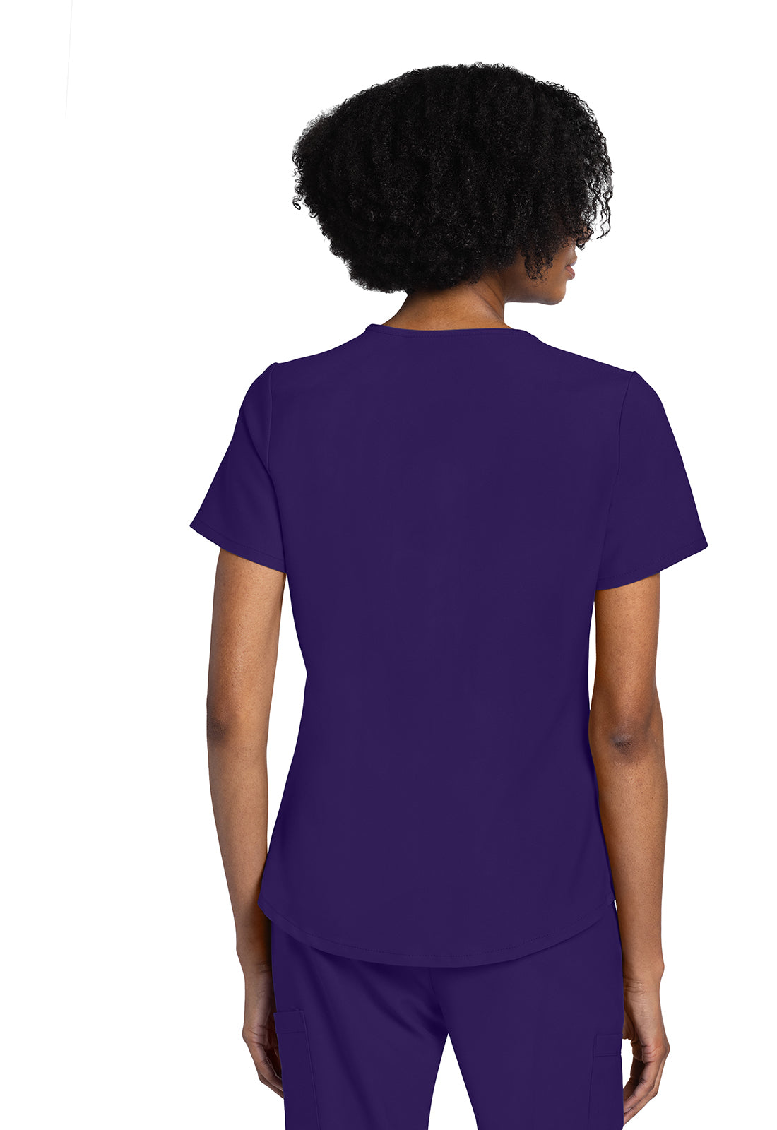 Originals Ultra CK961A V-Neck Top Grape Model Image Back | Cherokee