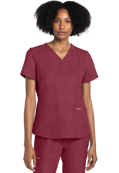 Originals Ultra CK961A V-Neck Top Heather Cranberry