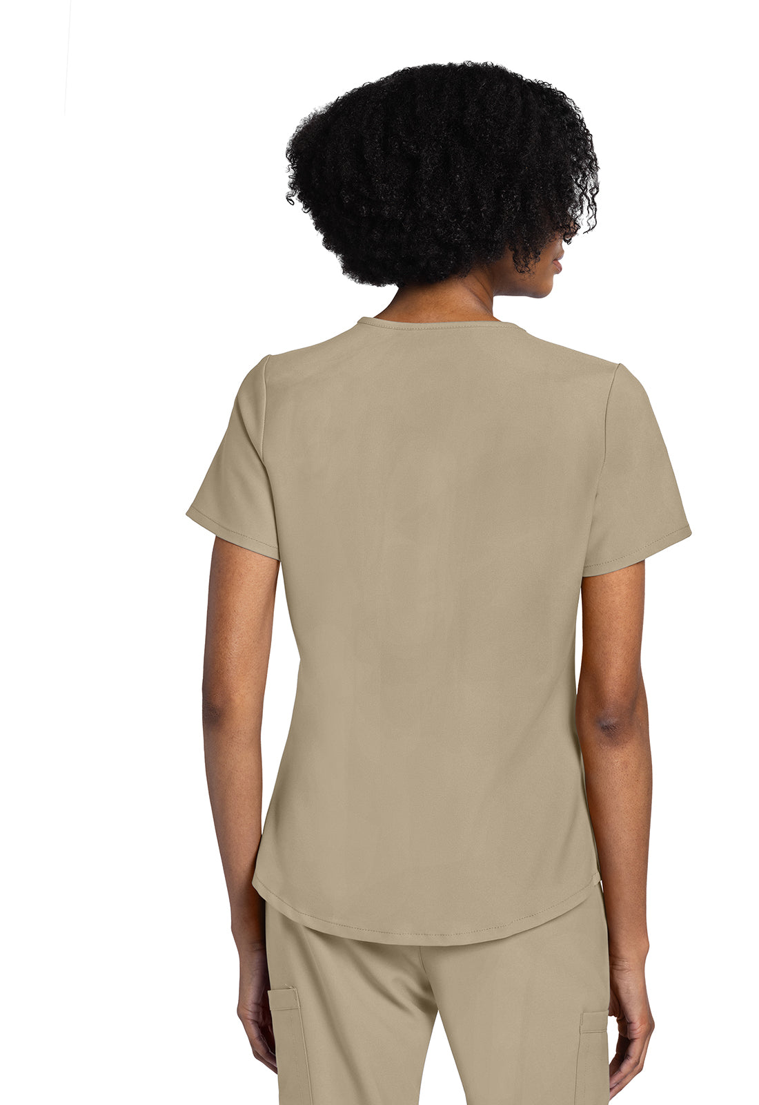 Originals Ultra CK961A V-Neck Top KHAKI Model Image Back | Cherokee