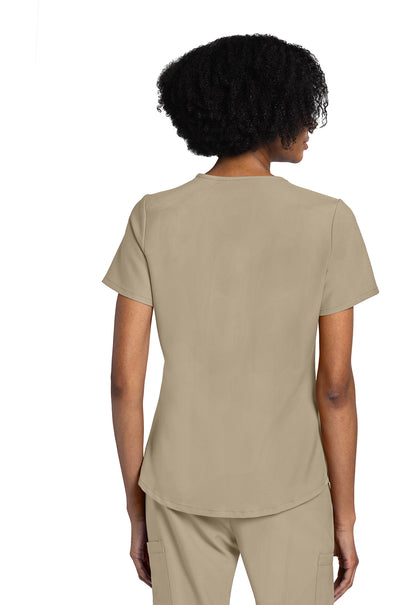 Originals Ultra CK961A V-Neck Top KHAKI Model Image Back | Cherokee