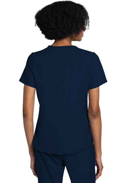 Originals Ultra CK961A V-Neck Top Navy Model Image Back | Cherokee