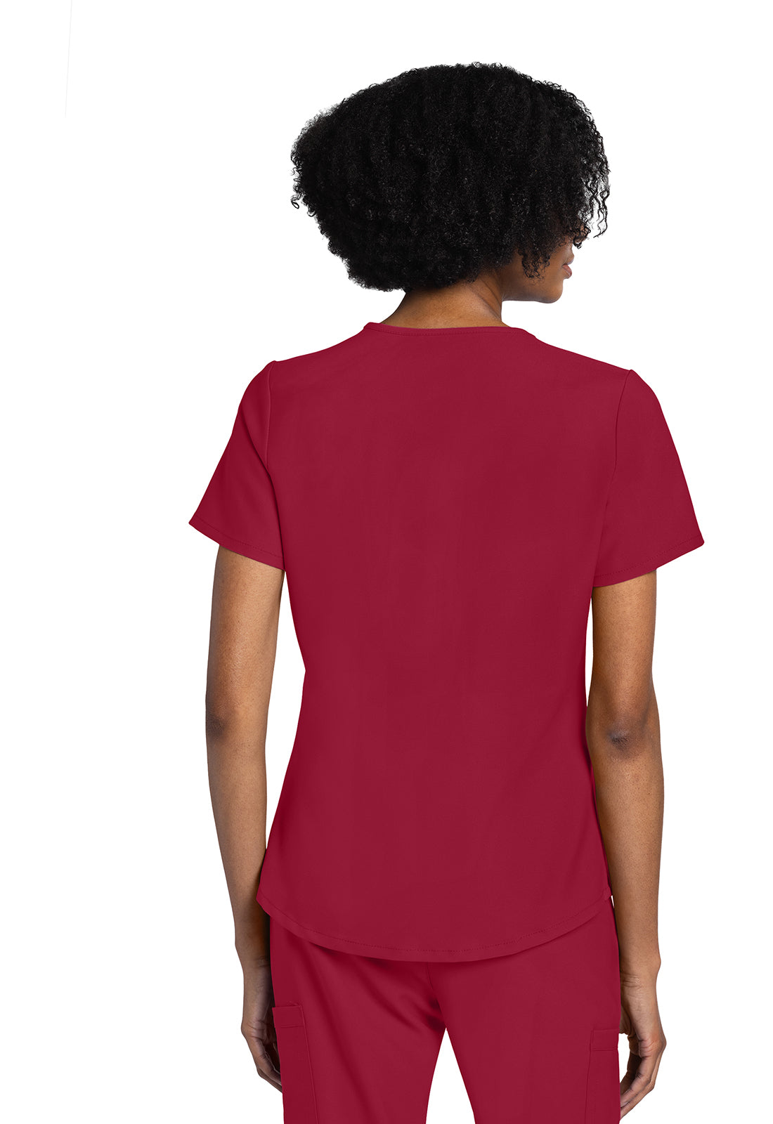 Originals Ultra CK961A V-Neck Top RED Model Image Back | Cherokee