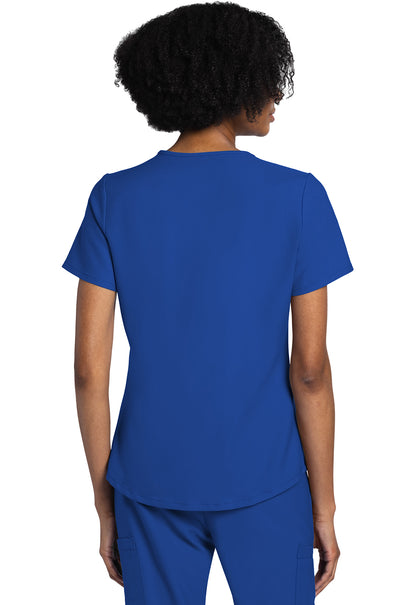 Originals Ultra CK961A V-Neck Top Royal Model Image Back | Cherokee