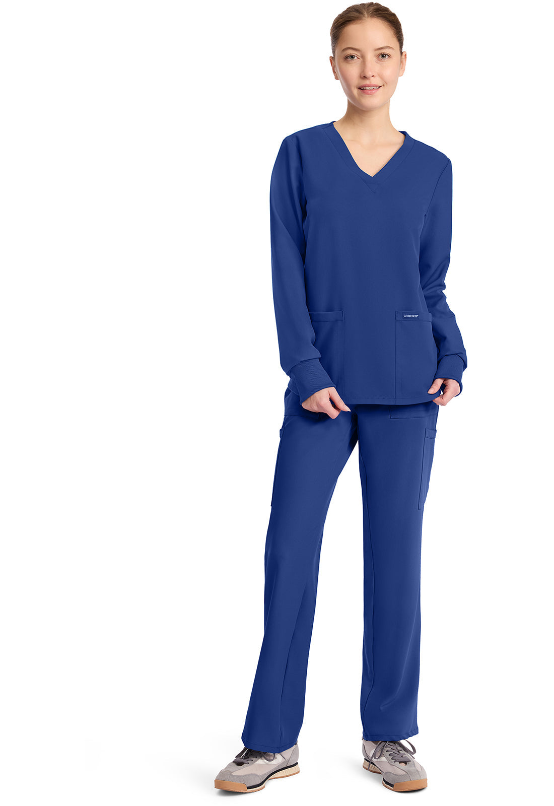Workwear Originals Ultra CK962A Women's Long Sleeve Modesty Scrub Top image 2