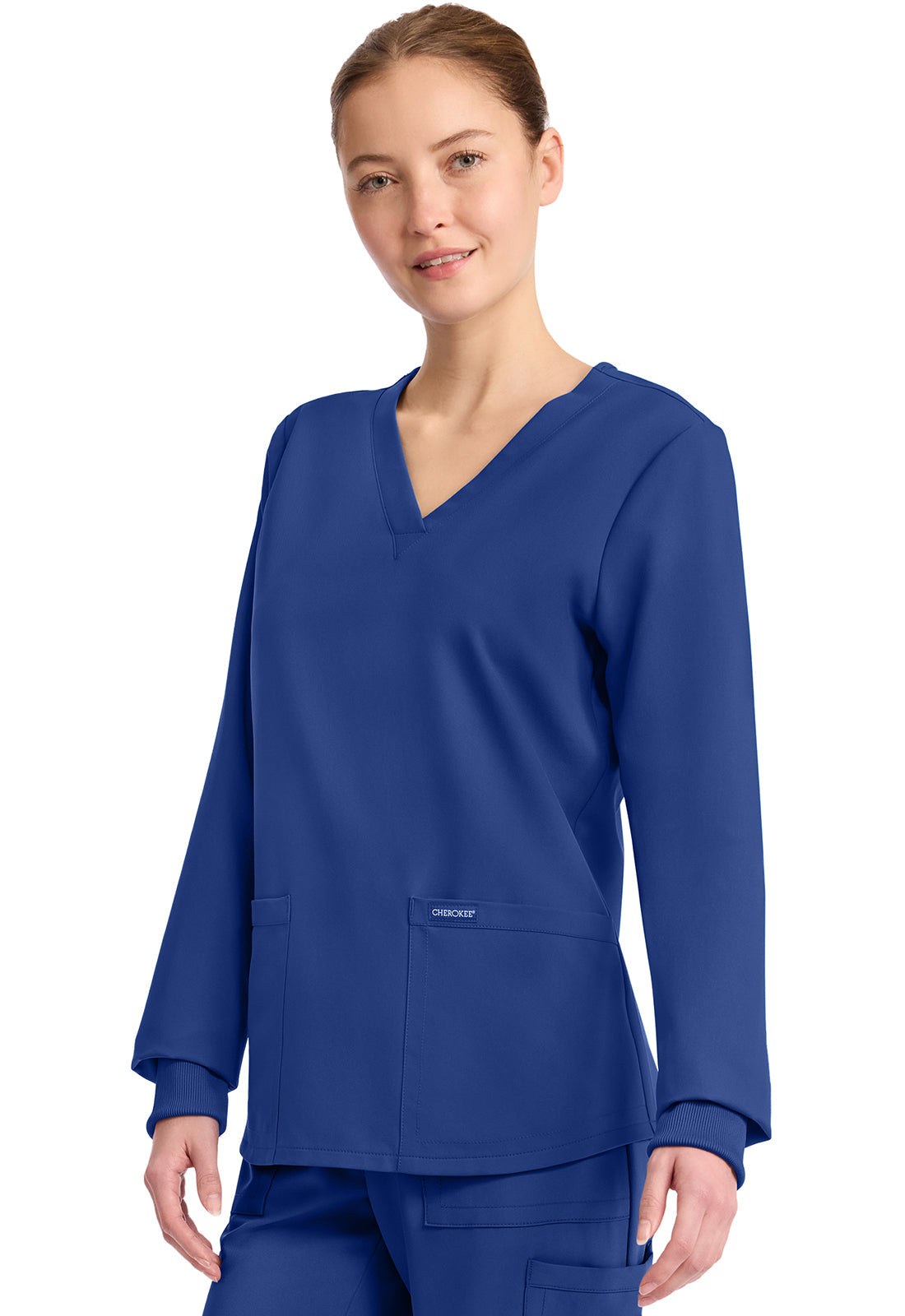 Workwear Originals Ultra CK962A Women's Long Sleeve Modesty Scrub Top image 3