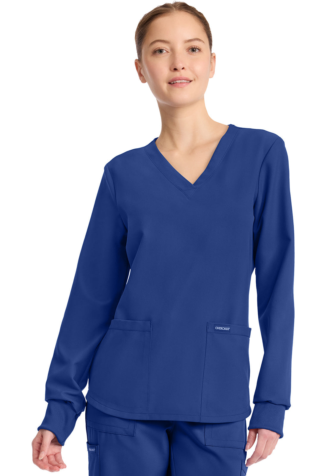 Workwear Originals Ultra CK962A Women's Long Sleeve Modesty Scrub Top image 1