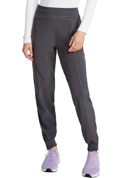 Allura CKA170 Pull-On Jogger Pants Pewter Model Image Front | Cherokee