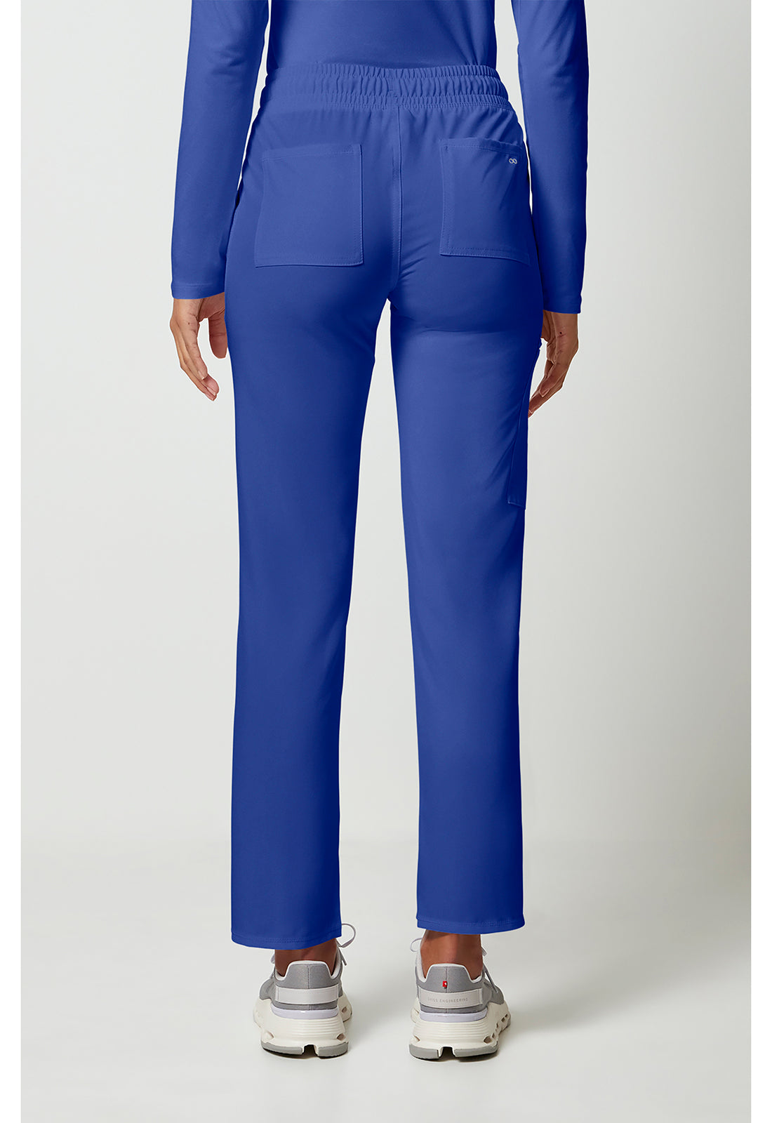 Allura CKA184 Women's Mid Rise Drawstring Tapered Leg Scrub Pants Galaxy Blue