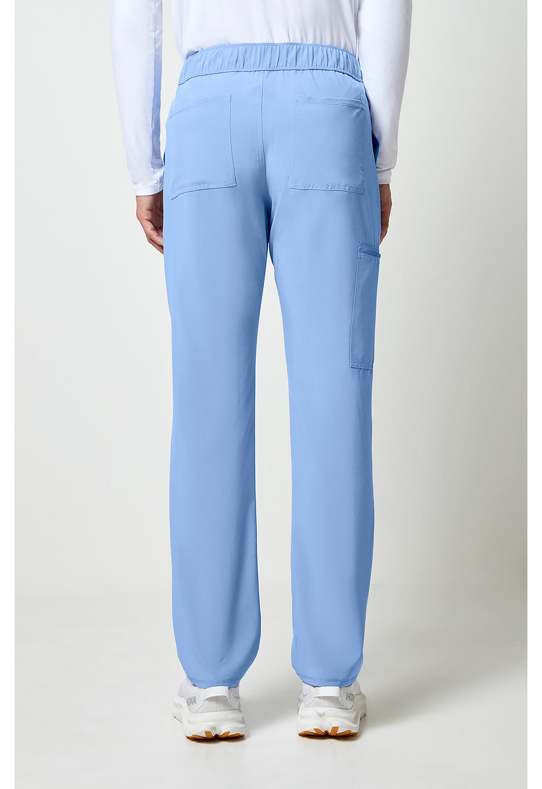 Allura CKA186 Men's Fly Front Cargo Scrub Pants Ciel Blue