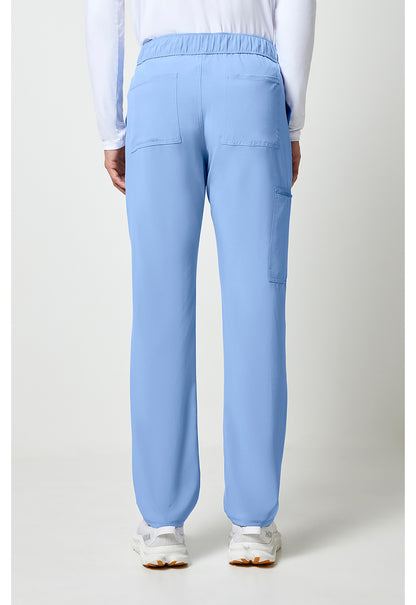 Allura CKA186 Men's Fly Front Cargo Scrub Pants Ciel Blue