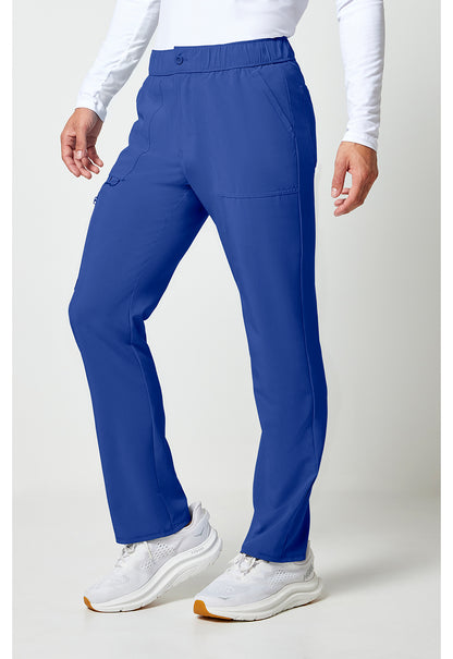 Allura CKA186 Men's Fly Front Cargo Scrub Pants Galaxy Blue