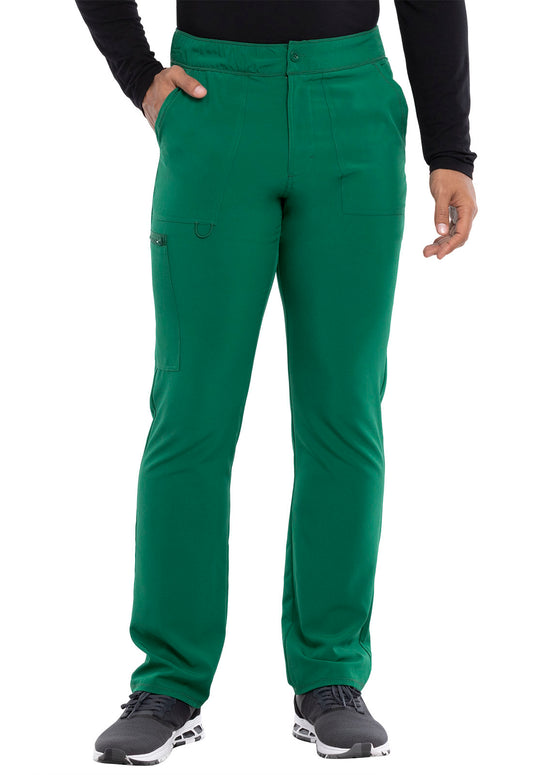 Allura CKA186 Men's Fly Front Cargo Scrub Pants Hunter Green