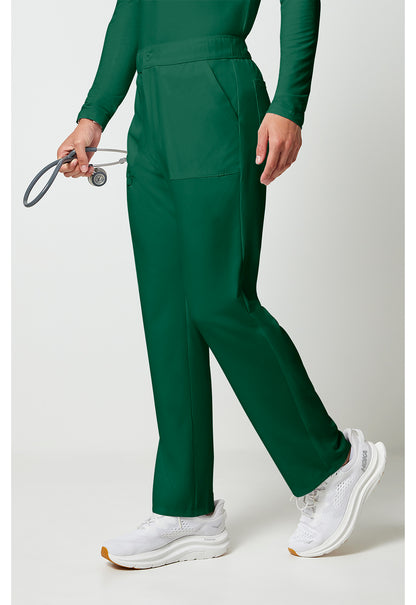 Allura CKA186 Men's Fly Front Cargo Scrub Pants Hunter Green